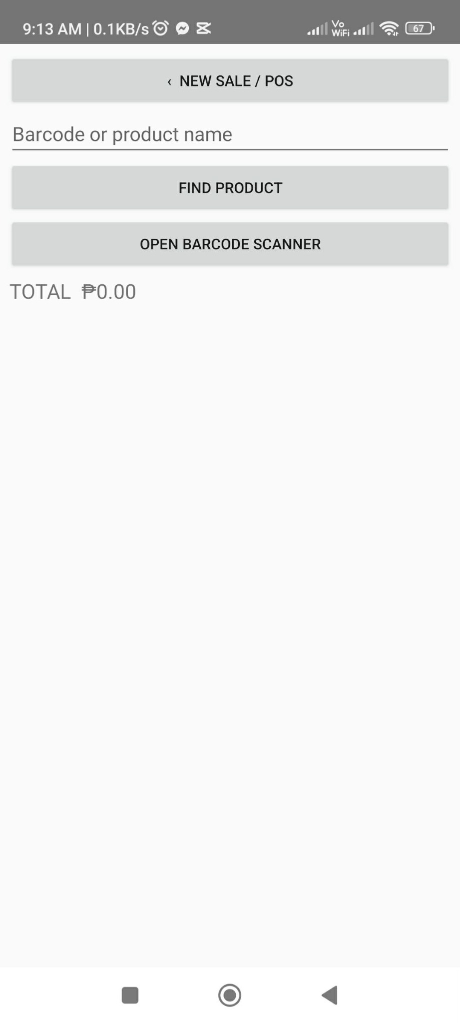 New sale / POS sa Z You POS